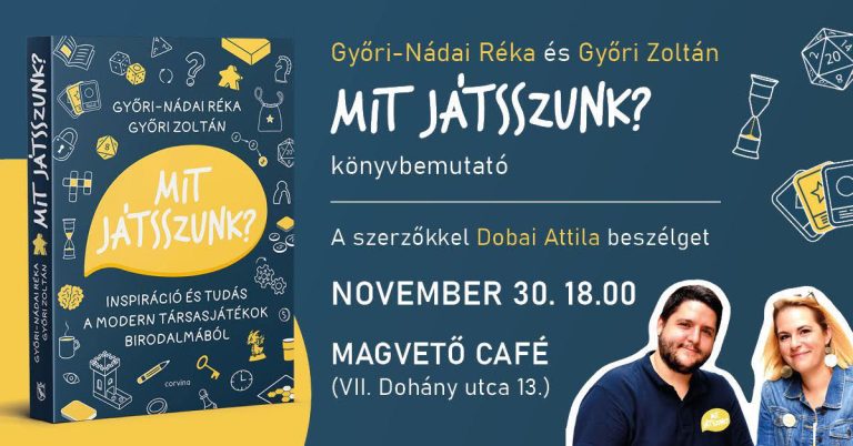 Győri-Nádai Réka és Győri Zoltán: Mit Játsszunk? │ Könyvbemutató